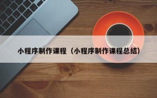 莘县小程序制作课程（小程序制作课程总结）
