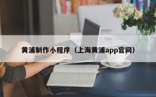 莘县黄浦制作小程序（上海黄浦app官网）